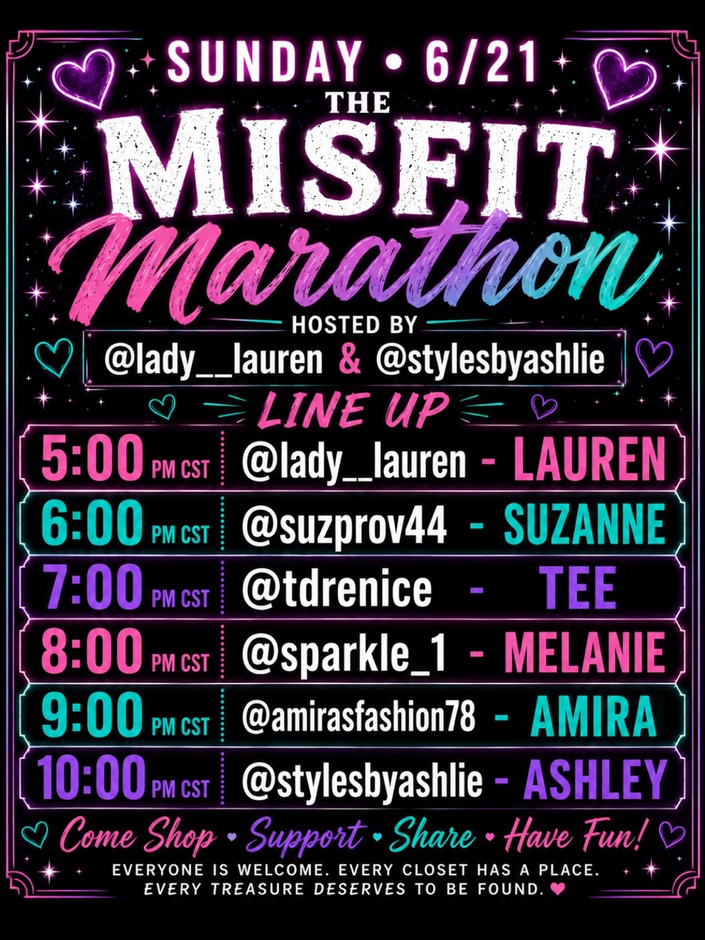 The Misfit Marathon: Every Sunday